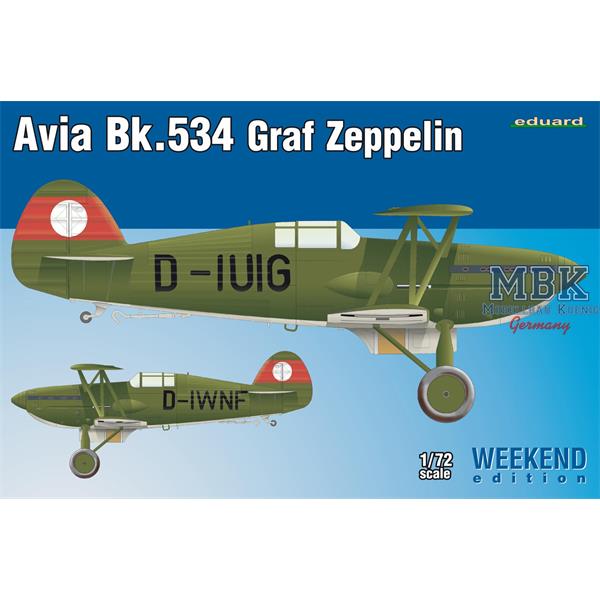 Eduard 7445 1/72 Avia Bk-534 Graf Zeppelin -Weekend Edition-