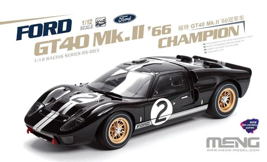 Meng RS003 1/12 FORD GT40 Mk.II ?66 Champion (Pre-colored Edition)