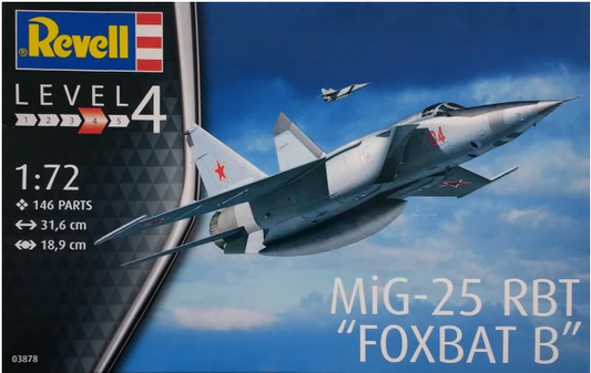 Revell 3878 1/72 mikoyan MiG-25 RBT Foxbat B