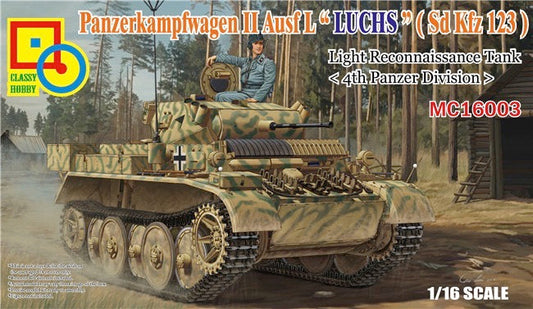 Classy Hobby 16003 1/16 Panzerkampfwagen II Ausf. L Luchs (Sd.Kfz.123)