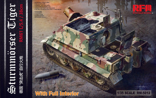 Rye Field Model 5012 1/35 Sturmtiger with Full Interior